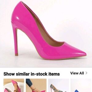 Vibrant Pink Patent Leather High Heels